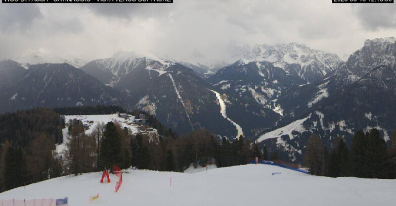 Webcam Vigo di Fassa-Pera-Ciampedie - Vigo di Fassa - Ciampedie e Pozza Buffaure