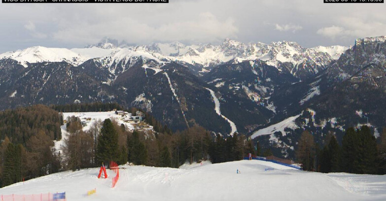 Webcam Vigo di Fassa-Pera-Ciampedie - Vigo di Fassa - Ciampedie e Pozza Buffaure