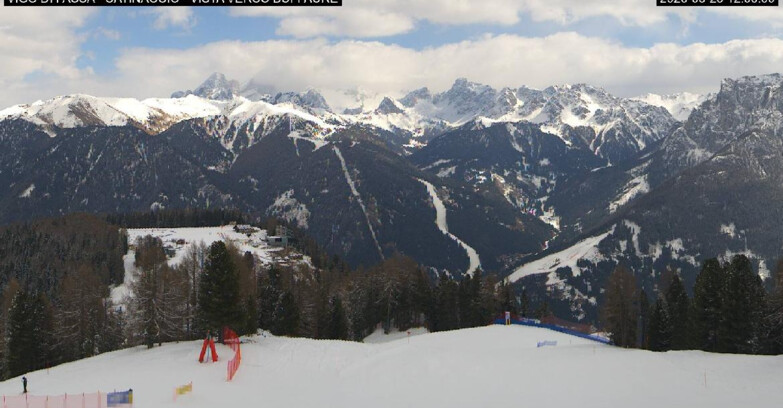 Webcam Vigo di Fassa-Pera-Ciampedìe - Vigo di Fassa - Ciampedie e Pozza Buffaure