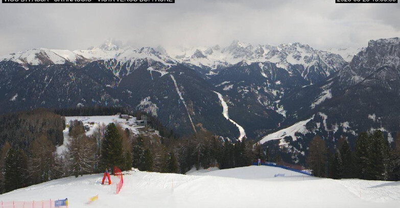 Webcam Vigo di Fassa-Pera-Ciampedìe - Vigo di Fassa - Ciampedie e Pozza Buffaure