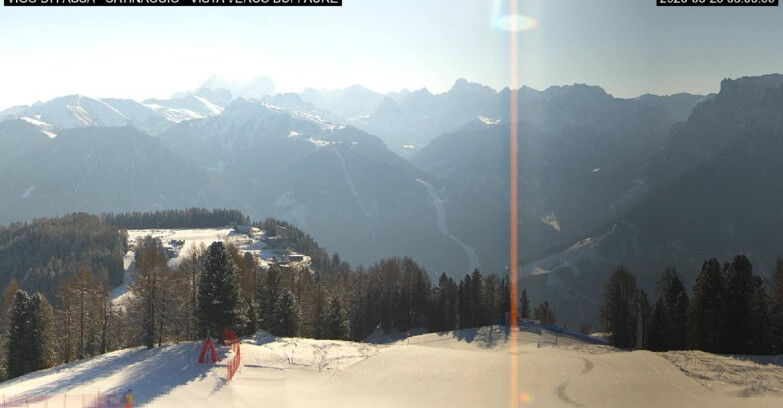 Webcam Vigo di Fassa-Pera-Ciampedìe - Vigo di Fassa - Ciampedie e Pozza Buffaure