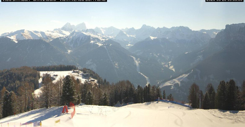 Webcam Vigo di Fassa-Pera-Ciampedìe - Vigo di Fassa - Ciampedie e Pozza Buffaure