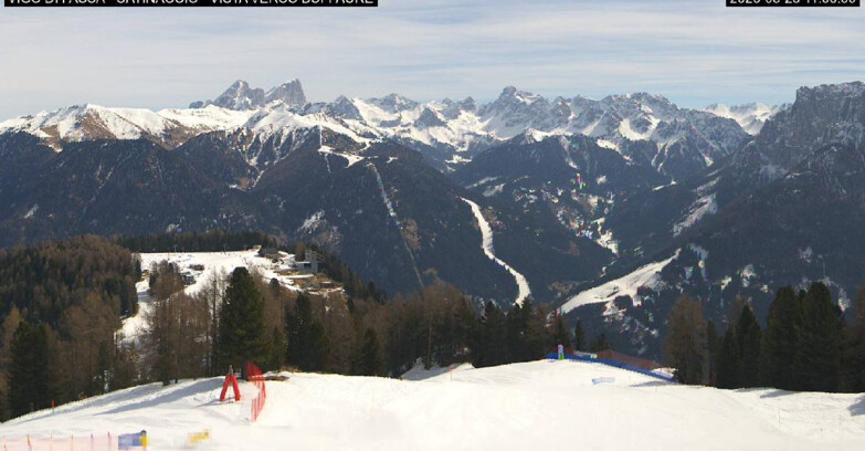 Webcam Vigo di Fassa-Pera-Ciampedìe - Vigo di Fassa - Ciampedie e Pozza Buffaure