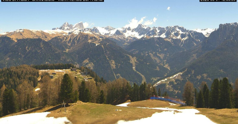 Webcam Vigo di Fassa-Pera-Ciampedìe - Vigo di Fassa - Ciampedie e Pozza Buffaure