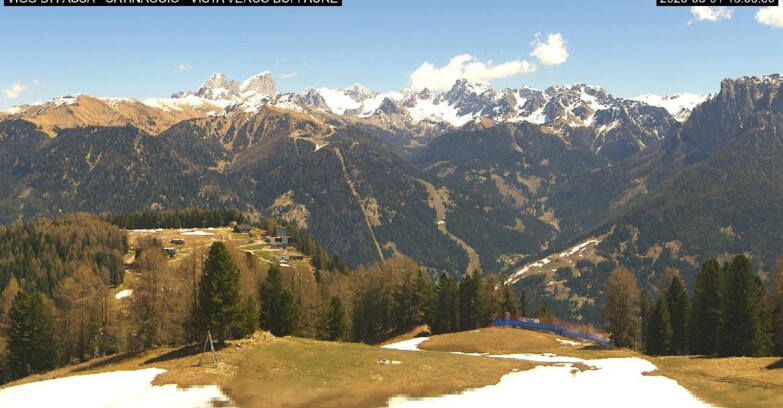 Webcam Vigo di Fassa-Pera-Ciampedìe - Vigo di Fassa - Ciampedie e Pozza Buffaure