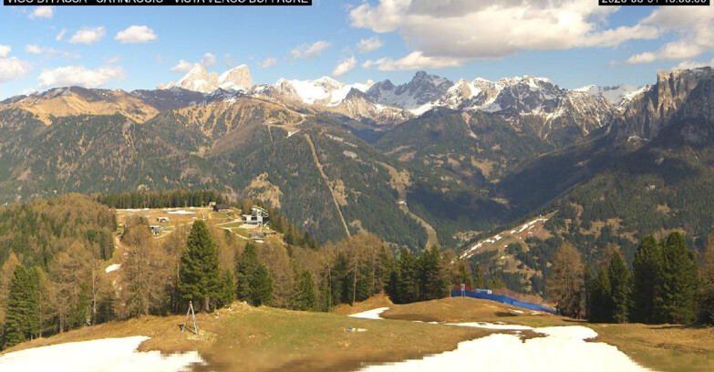 Webcam Vigo di Fassa-Pera-Ciampedìe - Vigo di Fassa - Ciampedie e Pozza Buffaure