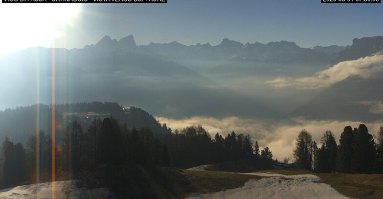 Webcam Vigo di Fassa-Pera-Ciampedìe - Vigo di Fassa - Ciampedie e Pozza Buffaure