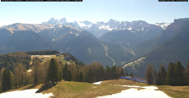 Webcam Vigo di Fassa-Pera-Ciampedie - Vigo di Fassa - Ciampedie e Pozza Buffaure