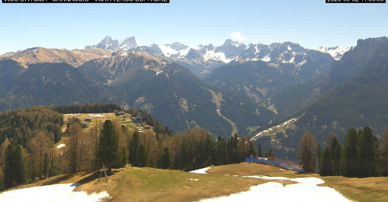 Webcam Vigo di Fassa-Pera-Ciampedie - Vigo di Fassa - Ciampedie e Pozza Buffaure