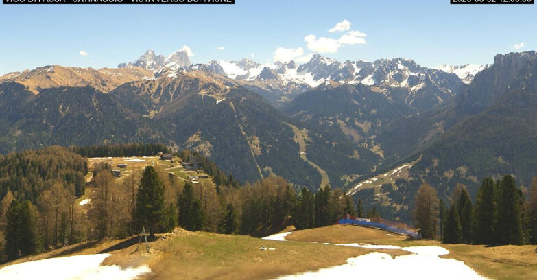 Webcam Vigo di Fassa-Pera-Ciampedie - Vigo di Fassa - Ciampedie e Pozza Buffaure