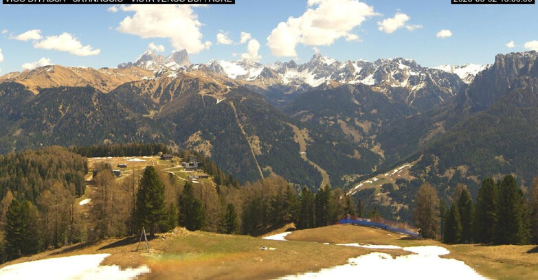 Webcam Vigo di Fassa-Pera-Ciampedie - Vigo di Fassa - Ciampedie e Pozza Buffaure