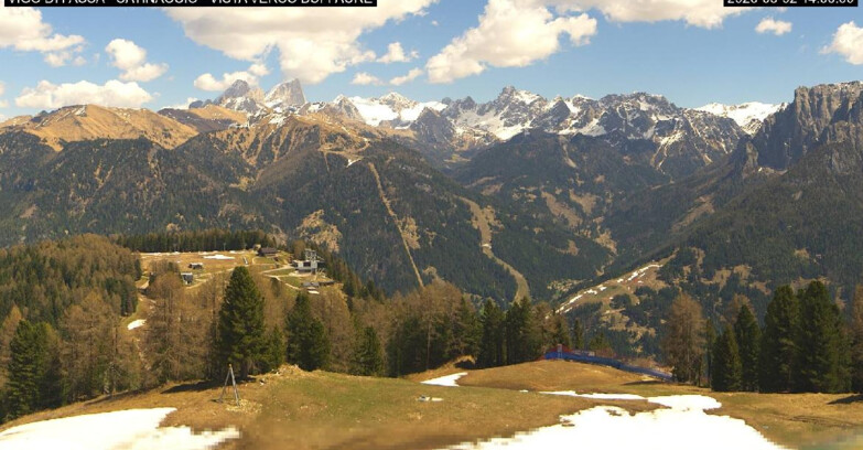Webcam Vigo di Fassa-Pera-Ciampedie - Vigo di Fassa - Ciampedie e Pozza Buffaure