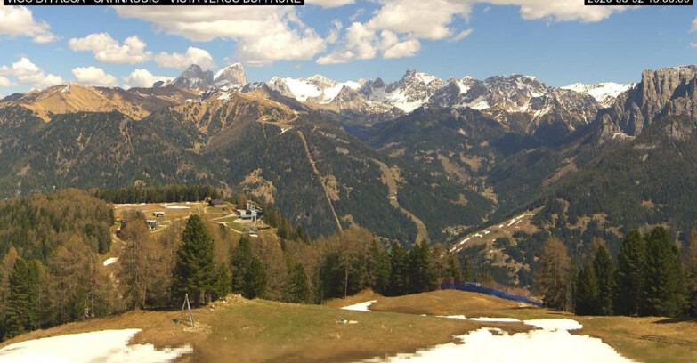 Webcam Vigo di Fassa-Pera-Ciampedie - Vigo di Fassa - Ciampedie e Pozza Buffaure