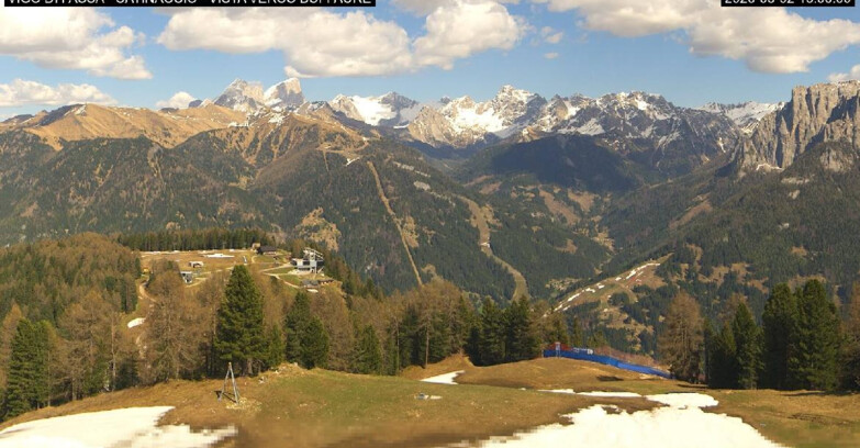 Webcam Vigo di Fassa-Pera-Ciampedie - Vigo di Fassa - Ciampedie e Pozza Buffaure