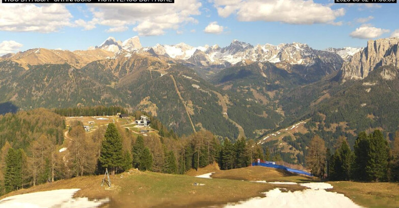 Webcam Vigo di Fassa-Pera-Ciampedie - Vigo di Fassa - Ciampedie e Pozza Buffaure