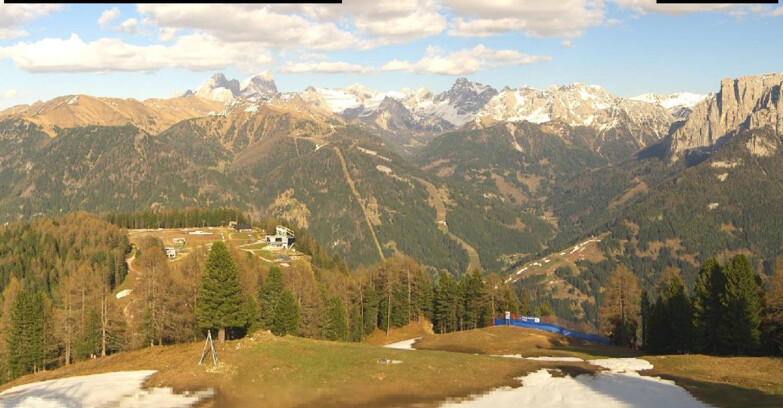 Webcam Vigo di Fassa-Pera-Ciampedie - Vigo di Fassa - Ciampedie e Pozza Buffaure
