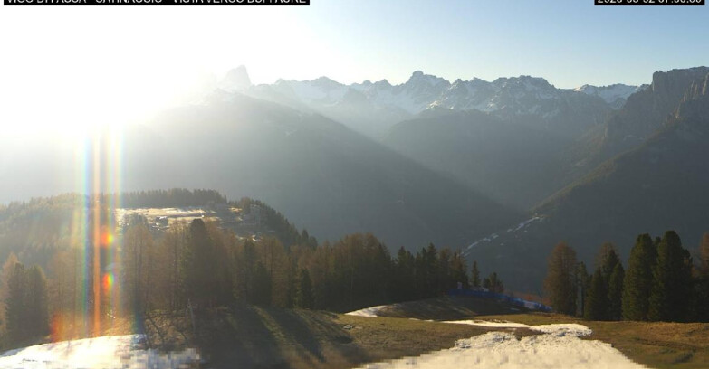 Webcam Vigo di Fassa-Pera-Ciampedie - Vigo di Fassa - Ciampedie e Pozza Buffaure