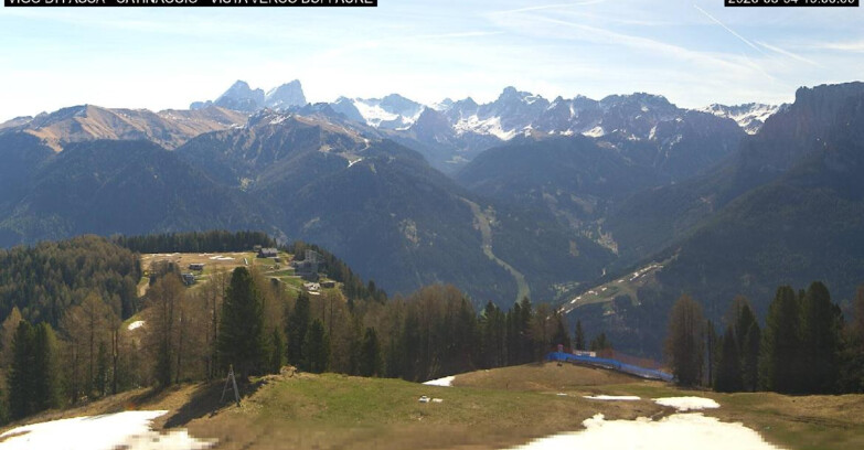 Webcam Vigo di Fassa-Pera-Ciampedìe - Vigo di Fassa - Ciampedie e Pozza Buffaure