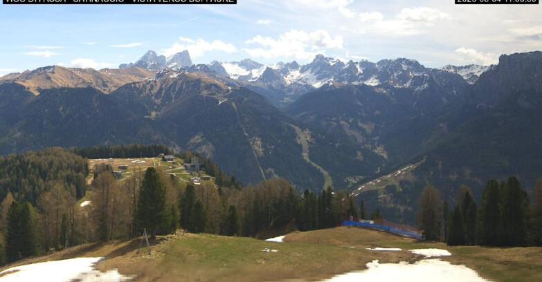 Webcam Vigo di Fassa-Pera-Ciampedìe - Vigo di Fassa - Ciampedie e Pozza Buffaure