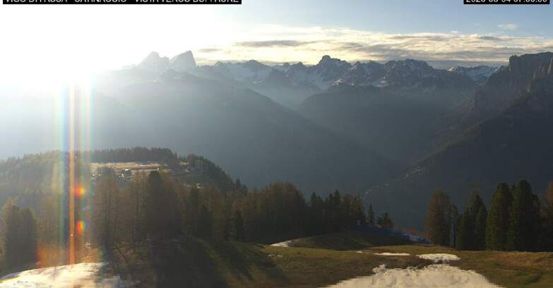 Webcam Vigo di Fassa-Pera-Ciampedìe - Vigo di Fassa - Ciampedie e Pozza Buffaure
