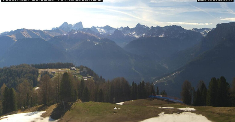 Webcam Vigo di Fassa-Pera-Ciampedìe - Vigo di Fassa - Ciampedie e Pozza Buffaure