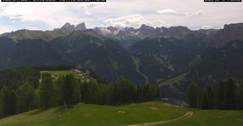 Webcam Vigo di Fassa-Pera-Ciampedìe - Vigo di Fassa - Ciampedie e Pozza Buffaure