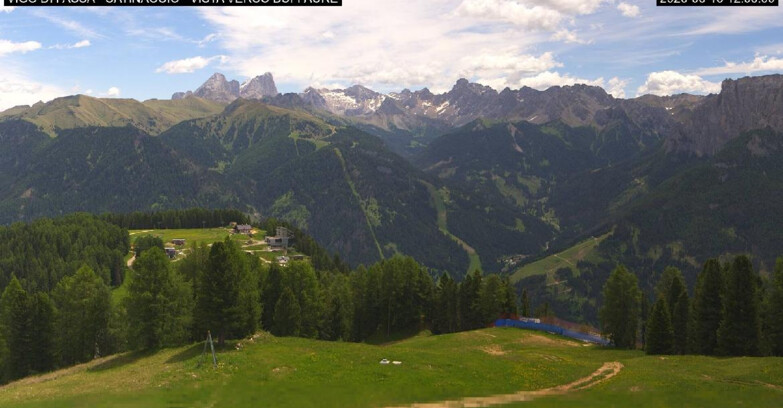 Webcam Vigo di Fassa-Pera-Ciampedìe - Vigo di Fassa - Ciampedie e Pozza Buffaure