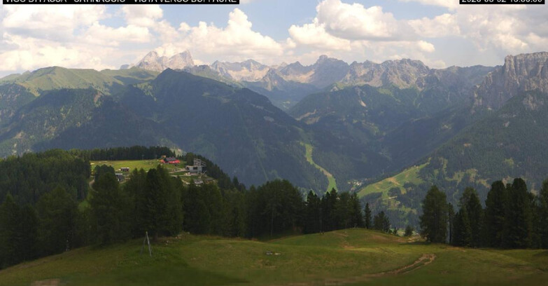 Webcam Vigo di Fassa-Pera-Ciampedìe - Vigo di Fassa - Ciampedie e Pozza Buffaure