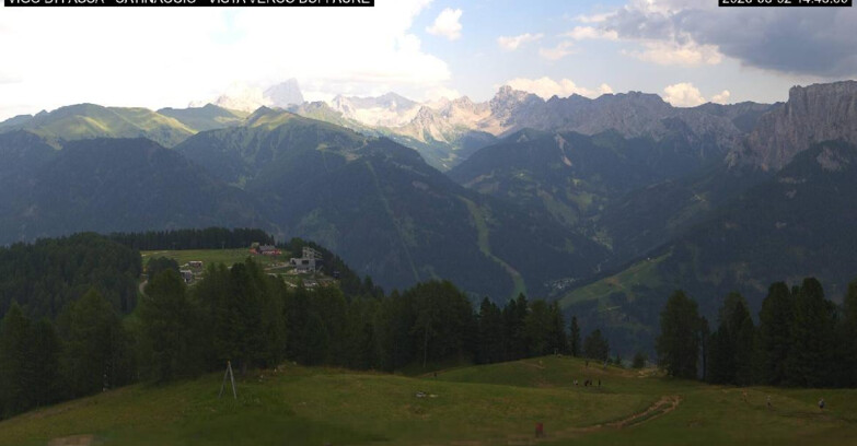 Webcam Vigo di Fassa-Pera-Ciampedìe - Vigo di Fassa - Ciampedie e Pozza Buffaure