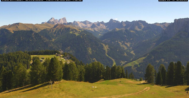 Webcam Vigo di Fassa-Pera-Ciampedìe - Vigo di Fassa - Ciampedie e Pozza Buffaure