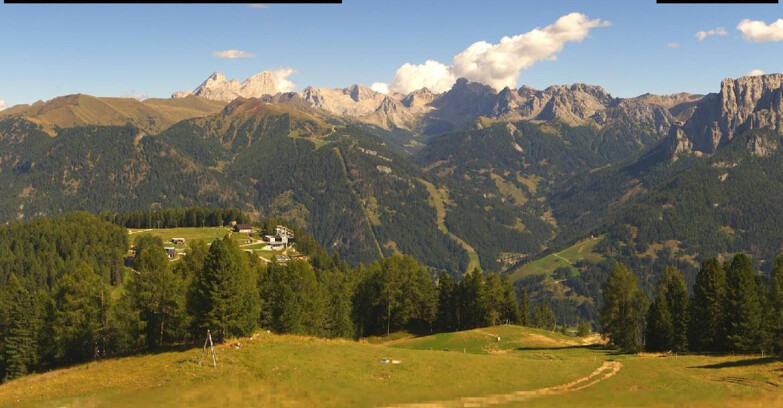 Webcam Vigo di Fassa-Pera-Ciampedìe - Vigo di Fassa - Ciampedie e Pozza Buffaure