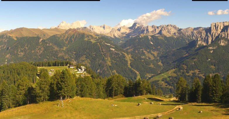 Webcam Vigo di Fassa-Pera-Ciampedìe - Vigo di Fassa - Ciampedie e Pozza Buffaure