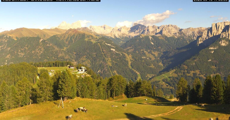 Webcam Vigo di Fassa-Pera-Ciampedìe - Vigo di Fassa - Ciampedie e Pozza Buffaure