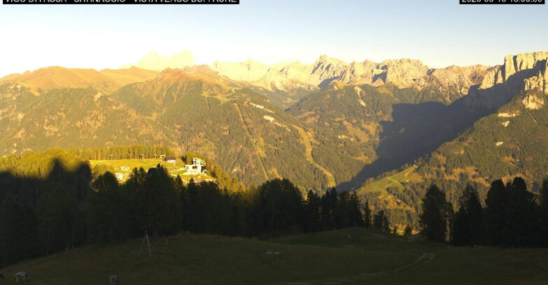 Webcam Vigo di Fassa-Pera-Ciampedìe - Vigo di Fassa - Ciampedie e Pozza Buffaure