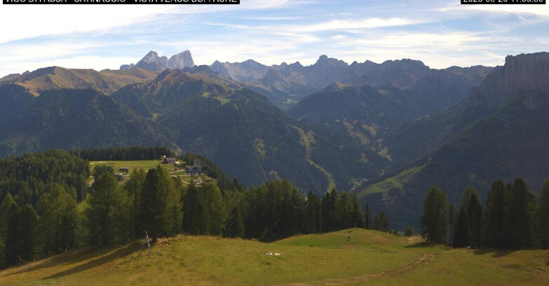 Webcam Vigo di Fassa-Pera-Ciampedìe - Vigo di Fassa - Ciampedie e Pozza Buffaure