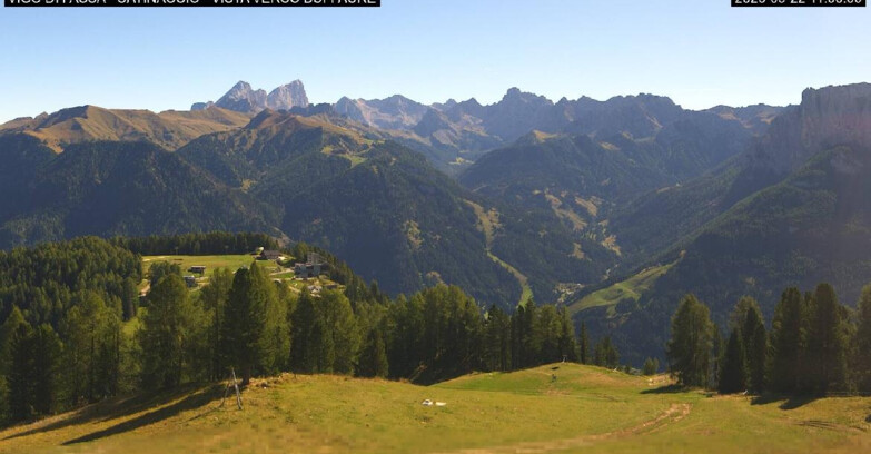 Webcam Виго-ди-Фасса-Пера-Чампедие  - Vigo di Fassa - Ciampedie e Pozza Buffaure