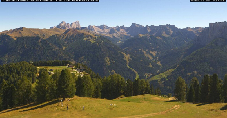 Webcam Vigo di Fassa-Pera-Ciampedìe - Vigo di Fassa - Ciampedie e Pozza Buffaure
