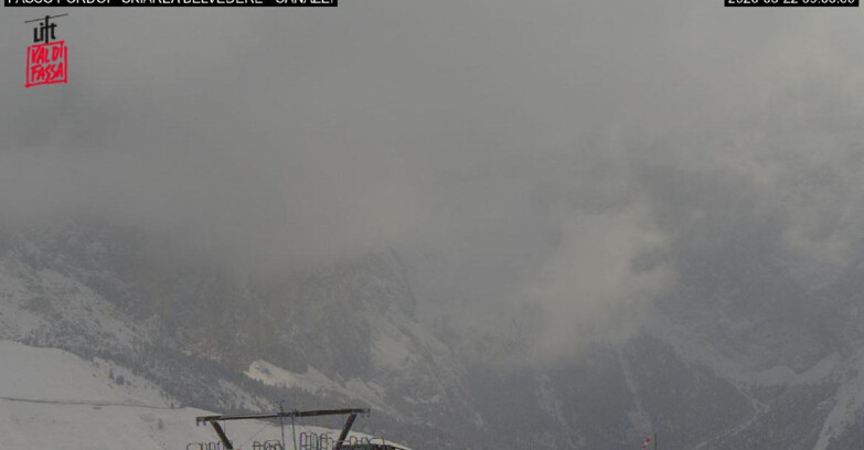 Webcam Campitello-Mazzin-Col Rodella  - Canazei - Belvedere - Skiarea Belvedere