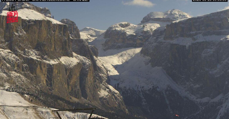 Webcam Campitello-Mazzin-Col Rodella - Canazei - Belvedere - Skiarea Belvedere