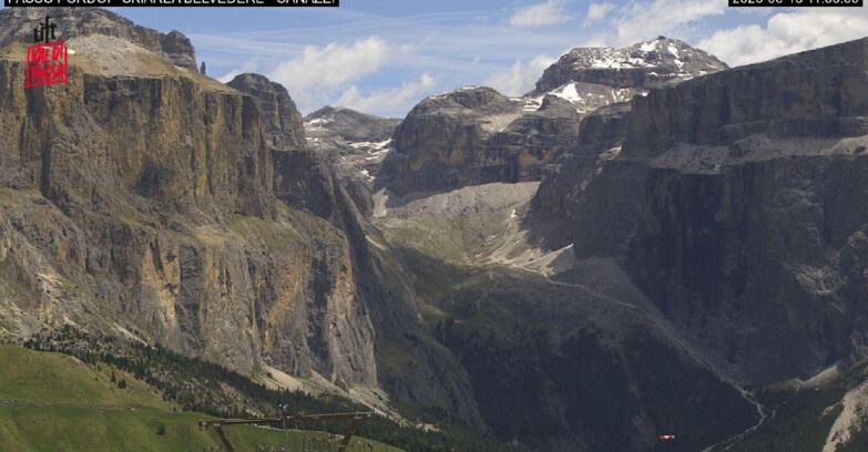 Webcam Campitello-Mazzin-Col Rodella - Canazei - Belvedere - Skiarea Belvedere
