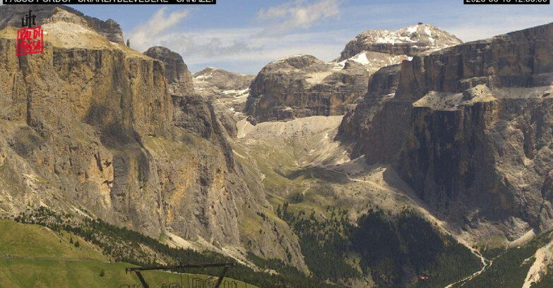 Webcam Campitello-Mazzin-Col Rodella - Canazei - Belvedere - Skiarea Belvedere
