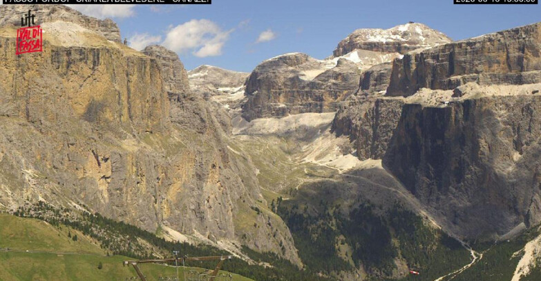 Webcam Campitello-Mazzin-Col Rodella - Canazei - Belvedere - Skiarea Belvedere