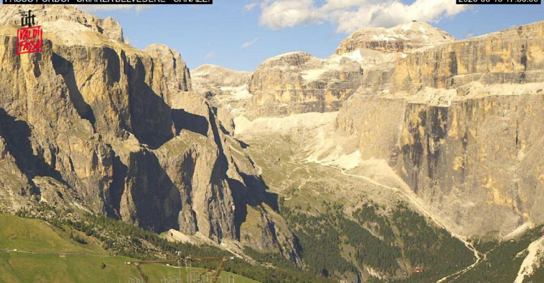 Webcam Campitello-Mazzin-Col Rodella - Canazei - Belvedere - Skiarea Belvedere