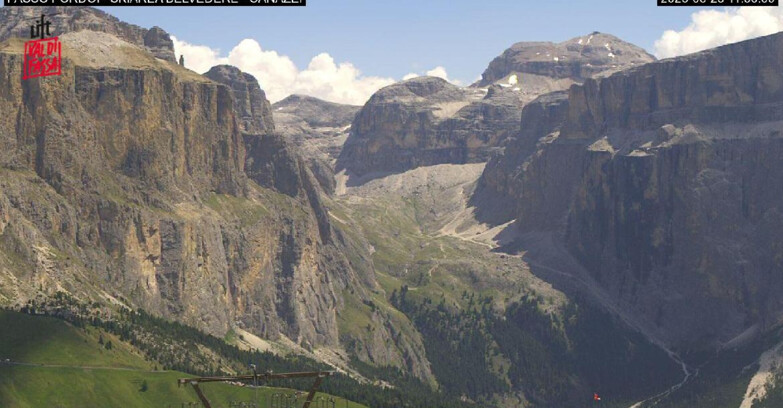 Webcam Кампителло-Маццин-Кол-Роделла  - Canazei - Belvedere - Skiarea Belvedere