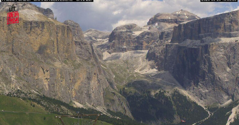 Webcam Кампителло-Маццин-Кол-Роделла  - Canazei - Belvedere - Skiarea Belvedere