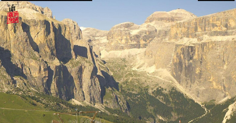 Webcam Campitello-Mazzin-Col Rodella  - Canazei - Belvedere - Skiarea Belvedere