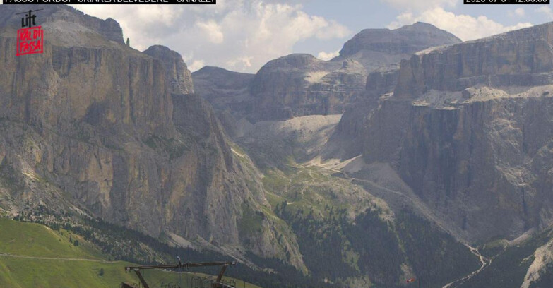 Webcam Campitello-Mazzin-Col Rodella  - Canazei - Belvedere - Skiarea Belvedere