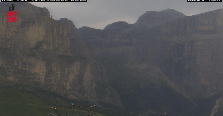Webcam Campitello-Mazzin-Col Rodella  - Canazei - Belvedere - Skiarea Belvedere