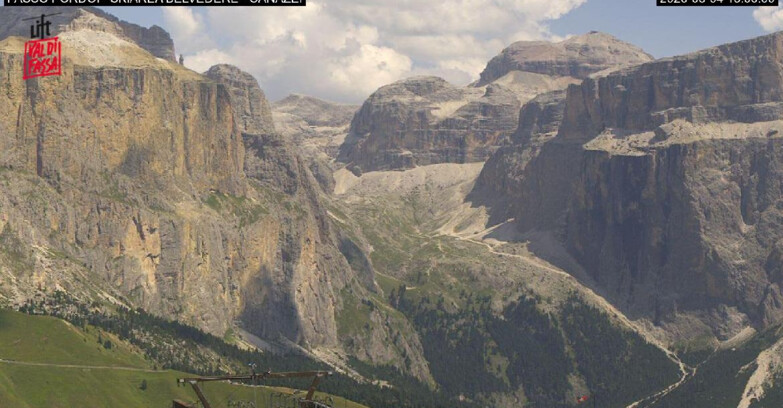 Webcam Campitello-Mazzin-Col Rodella - Canazei - Belvedere - Skiarea Belvedere