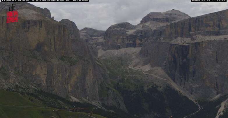 Webcam Кампителло-Маццин-Кол-Роделла  - Canazei - Belvedere - Skiarea Belvedere